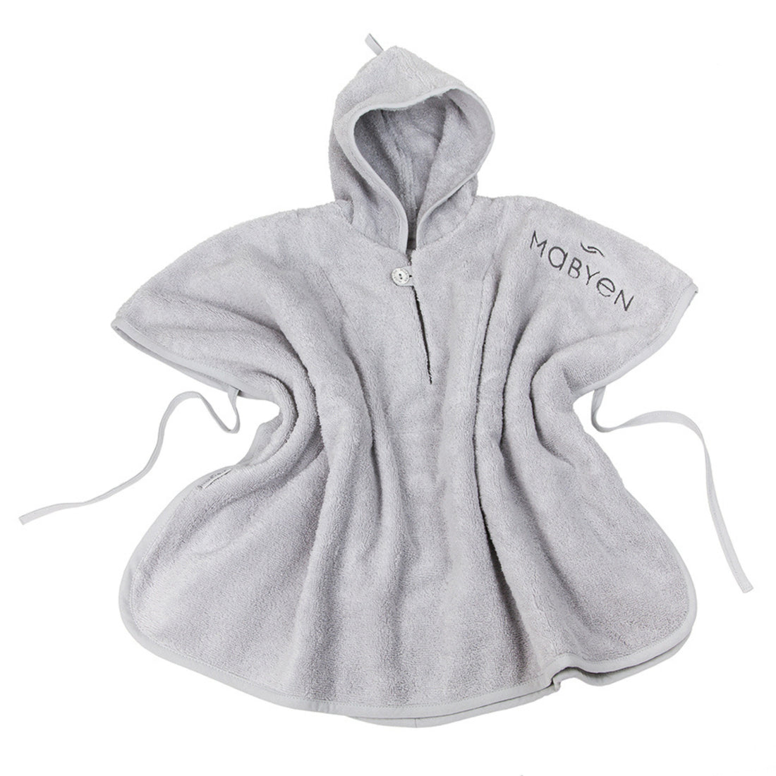 Baby Poncho hellgrau
