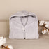 Baby Poncho Bio-Baumwolle hellgrau